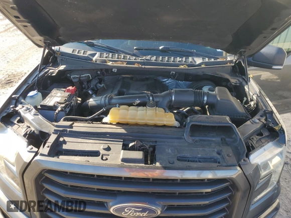 2017 Ford F-150 XL with VIN 1FTEW1CG2HFA51642, listed as a Copart auction lot 43499915 with 132,241 mi miles and Salvage title. Bid and sale history available at DreamBid. Image 11.