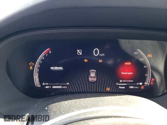 2025 Acura TLX w/A-Spec Package with VIN 19UUB6F54SA000910, listed as a Copart auction lot 82990624 with 5 mi miles and Salvage Title. Bid and sale history available at DreamBid. Image 9.