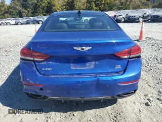 2020 Genesis G80 3.8L with VIN KMTFN4JE4LU329537, listed as a Copart auction lot 76778194 with 30,346 mi miles and Salvage Title. Bid and sale history available at carsss.com. Image 6.