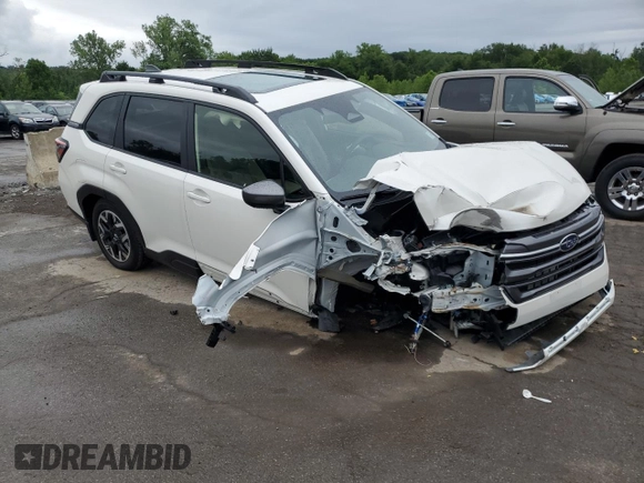 2025 Subaru Forester Premium z VIN JF2SLDDC1SH431173, wystawiony jako Copart lot #62008085 z przebiegiem 574 mil mil oraz Szkoda całkowita • Salvage title. Historia ofert i sprzedaży dostępna na DreamBid. Obrazek 4.