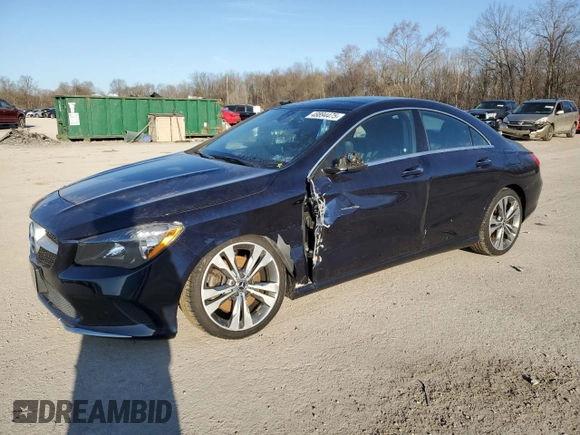 2019 Mercedes-Benz CLA 250 with VIN WDDSJ4GB5KN713220, listed as a Copart auction lot 48894475 with 36,987 mi miles and Salvage Title. Bid and sale history available at DreamBid. Image 1.