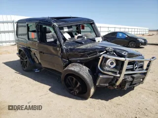 2018 Mercedes-Benz G-Class AMG G 63 with VIN WDCYC7DH6JX291237, listed as a Copart auction lot 57343814 with 0 mi miles and Salvage Title. Bid and sale history available at carsss.com. Image 4.