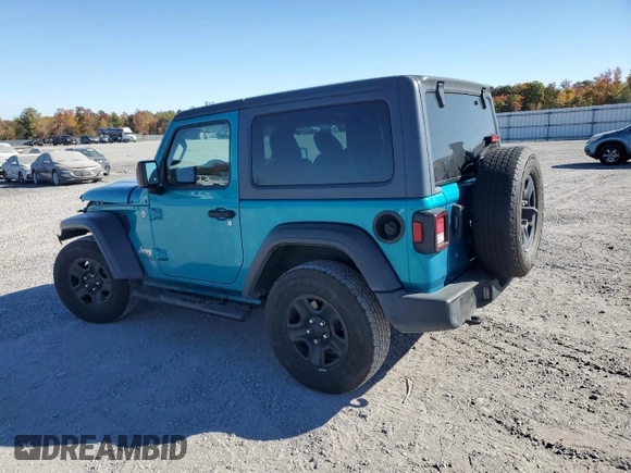 2020 Jeep Wrangler Sport with VIN 1C4GJXAG4LW178754, listed as a Copart auction lot 77232714 with 108,955 mi miles and Salvage title. Bid and sale history available at DreamBid. Image 2.