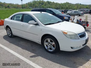 2008 Saturn Aura XE with VIN 1G8ZS57B98F235442, listed as a IAAI auction lot 42100073 with 130,084 mi miles. Bid and sale history available at carsss.com. Image 1.