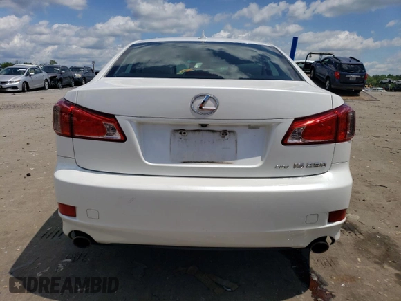 2011 Lexus IS 250 with VIN JTHCF5C24B5050197, listed as a Copart auction lot 60428695 with 180,735 mi miles and Clean title. Bid and sale history available at DreamBid. Image 6.