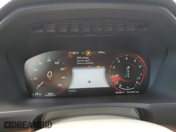 2022 Volvo XC90 Momentum with VIN YV4A221K2N1788336, listed as a Copart auction lot 58512434 with 49,644 mi miles and Salvage title. Bid and sale history available at DreamBid. Image 9.