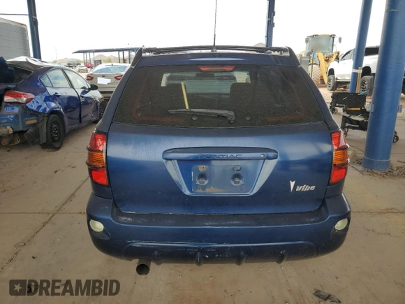 2004 Pontiac Vibe with VIN 5Y2SL62824Z459649, listed as a Copart auction lot 59057345 with 220,515 mi miles and Salvage title. Bid and sale history available at DreamBid. Image 6.