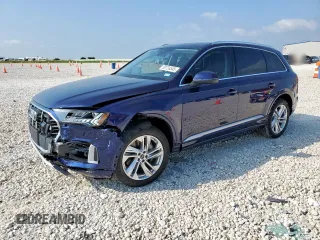 2024 Audi Q7 Premium Plus with VIN WA1LXBF74RD010118, listed as a Copart auction lot 59724545 with 7,641 mi miles and Salvage title. Bid and sale history available at DreamBid. Image 1.