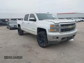 2014 Chevrolet Silverado 1500 LTZ with VIN 3GCUKSEC0EG106770, listed as a IAAI auction lot 41428272 with 296,446 mi miles. Bid and sale history available at carsss.com. Image 1.