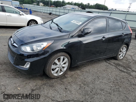2012 Hyundai Accent SE with VIN KMHCU5AE1CU019559, listed as a Copart auction lot 65235685 with 119,556 mi miles and Salvage title. Bid and sale history available at DreamBid. Image 1.