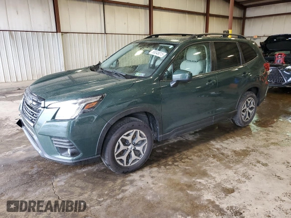 2024 Subaru Forester Premium with VIN JF2SKACC8RH502060, listed as a Copart auction lot 58048015 with 21,948 mi miles and Salvage title. Bid and sale history available at DreamBid. Image 1.