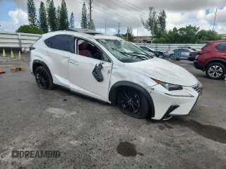 2020 Lexus NX 300 with VIN JTJDARBZ5L5000367, listed as a Copart auction lot 61573165 with 55,401 mi miles and Non repairable. Bid and sale history available at DreamBid. Image 4.