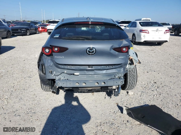 2023 Mazda Mazda3 Hatchback 2.5 S Premium with VIN JM1BPAMM7P1616371, listed as a Copart auction lot 81993074 with 7,004 mi miles and Salvage Title. Bid and sale history available at carsss.com. Image 6.