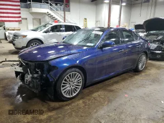 2019 Alfa Romeo Giulia with VIN ZARFANAN8K7612753, listed as a Copart auction lot 49628345 with 61,454 mi miles and Salvage Title. Bid and sale history available at carsss.com. Image 1.
