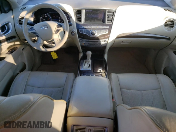 2013 Infiniti JX35 with VIN 5N1AL0MN2DC301547, listed as a Copart auction lot 75931014 with 134,695 mi miles and Salvage Title. Bid and sale history available at carsss.com. Image 8.