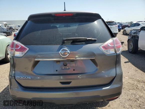2015 Nissan Rogue SV with VIN KNMAT2MT4FP546716, listed as a Copart auction lot 52157585 with 115,348 mi miles and Salvage Title. Bid and sale history available at carsss.com. Image 6.