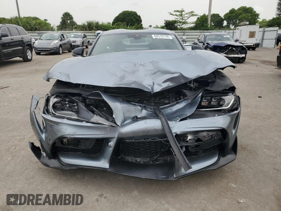 2020 Toyota GR Supra 3.0 with VIN WZ1DB4C06LW032954, listed as a Copart auction lot 62510144 with 0 mi miles and Salvage Title. Bid and sale history available at carsss.com. Image 5.