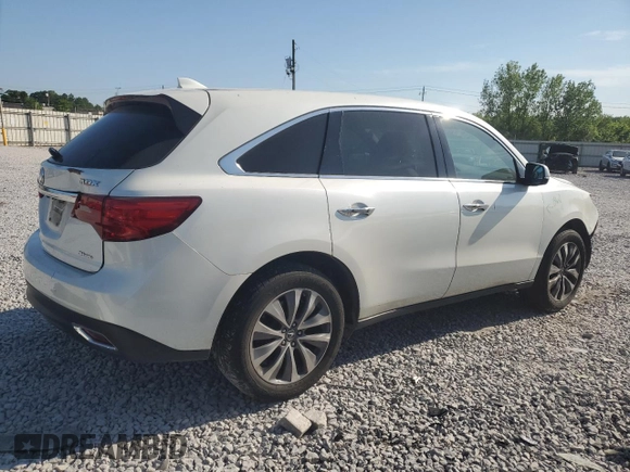 2014 Acura MDX Tech Pkg with VIN 5FRYD4H47EB048141, listed as a Copart auction lot 53747845 with 120,230 mi miles and Salvage Title. Bid and sale history available at carsss.com. Image 3.