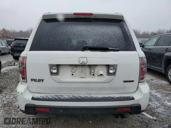 2006 Honda Pilot EX-L with VIN 2HKYF18716H530224, listed as a Copart auction lot 45925625 with 333,299 mi miles and Salvage Title. Bid and sale history available at DreamBid. Image 6.