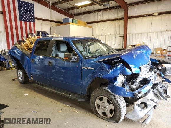 2012 Ford F-150 XL with VIN 1FTFW1ET5CFA59595, listed as a Copart auction lot 55673103 with Not provided miles and Salvage title. Bid and sale history available at DreamBid. Image 4.
