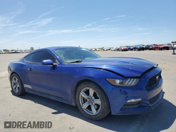 2016 Ford Mustang V6 with VIN 1FA6P8AM0G5336840, listed as a Copart auction lot 57711865 with 98,486 mi miles and Salvage title. Bid and sale history available at DreamBid. Image 4.