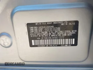 2017 Subaru WRX z VIN JF1VA1B63H9811377, wystawiony jako IAAI lot #42248756 z przebiegiem 186 899 mil mil oraz . Historia ofert i sprzedaży dostępna na DreamBid. Obrazek 9.