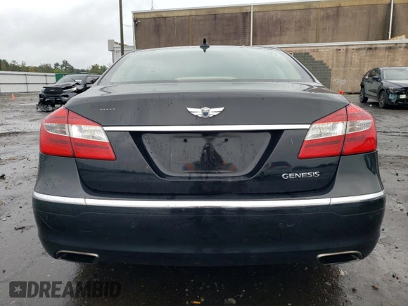 2013 Hyundai Genesis 3.8L with VIN KMHGC4DD6DU220845, listed as a Copart auction lot 71962964 with 106,762 mi miles and Salvage Title. Bid and sale history available at carsss.com. Image 6.