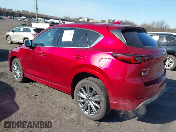 2024 Mazda CX-5 2.5 Turbo Signature with VIN JM3KFBXY1R0353821, listed as a IAAI auction lot 41773620 with 21,889 mi miles. Bid and sale history available at carsss.com. Image 3.