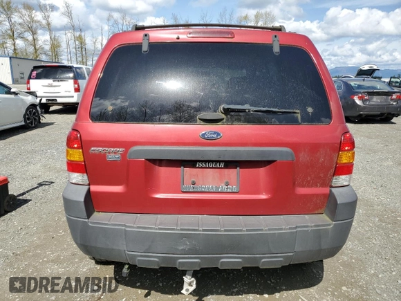 2005 Ford Escape XLT with VIN 1FMYU93195KA54937, listed as a Copart auction lot 52060135 with 95,649 mi miles and Clean Title. Bid and sale history available at carsss.com. Image 6.