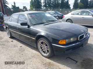 1997 BMW 7 Series 740iL with VIN WBAGJ832XVDL41183, listed as a IAAI auction lot 42607923 with Not provided miles and . Bid and sale history available at DreamBid. Image 1.