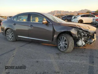 2014 Kia Cadenza Premium with VIN KNALN4D75E5129937, listed as a Copart auction lot 76095514 with 66,042 mi miles and Salvage Title. Bid and sale history available at carsss.com. Image 4.
