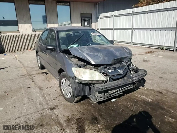 2005 Honda Civic Sdn VP with VIN 2HGES16385H627721, listed as a Copart auction lot 76925594 with 174,133 mi miles and Clean Title. Bid and sale history available at carsss.com. Image 10.