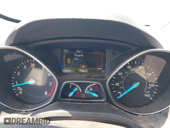 2017 Ford Escape S with VIN 1FMCU0F72HUD58013, listed as a IAAI auction lot 42479636 with 116,056 mi miles and . Bid and sale history available at DreamBid. Image 7.