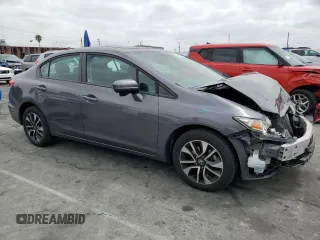 2015 Honda Civic EX with VIN 2HGFB2F85FH565301, listed as a Copart auction lot 54958005 with 114,635 mi miles and Salvage Title. Bid and sale history available at DreamBid. Image 4.