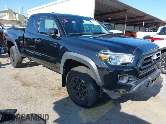 2020 Toyota Tacoma SR z VIN 3TYRZ5CN7LT000455, wystawiony jako IAAI lot #42313072 z przebiegiem 43 815 mil mil oraz . Historia ofert i sprzedaży dostępna na DreamBid. Obrazek 1.