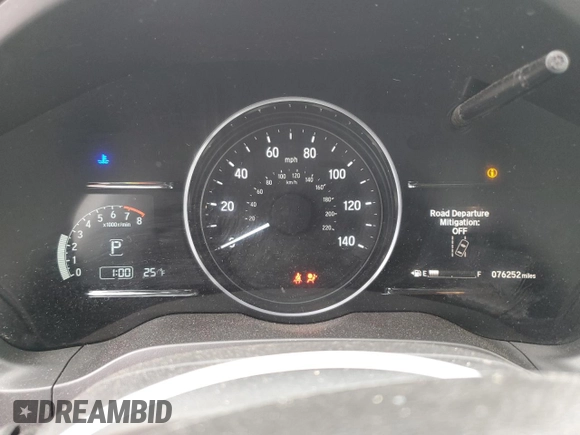 2022 Honda HR-V EX with VIN 3CZRU6H51NM757356, listed as a Copart auction lot 43172185 with 76,252 mi miles and Non Repairable. Bid and sale history available at carsss.com. Image 9.