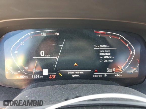 2019 BMW X5 xDrive40i z VIN 5UXCR6C50KLL13255, wystawiony jako Copart lot #52546675 z przebiegiem 80 686 mil mil oraz Szkoda całkowita • Salvage title. Historia ofert i sprzedaży dostępna na DreamBid. Obrazek 9.