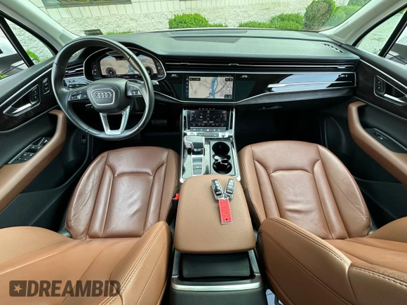 2021 Audi Q7 Premium Plus с VIN WA1LXAF70MD014461, выставлен на аукционе Copart как лот 62428405 с пробегом 63 076 миль миль и Чистый • Clean title. История ставок и продаж доступна на DreamBid. Изображение 9.