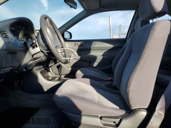 1998 Honda Civic DX with VIN 1HGEJ6221WL116188, listed as a Copart auction lot 47105105 with 50,017 mi miles and Salvage Title. Bid and sale history available at DreamBid. Image 7.