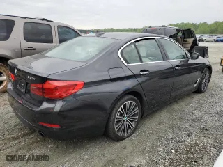 2018 BMW 5 Series 530i xDrive with VIN WBAJA7C5XJWC76816, listed as a Copart auction lot 52734405 with 77,917 mi miles and Clean Title. Bid and sale history available at carsss.com. Image 3.