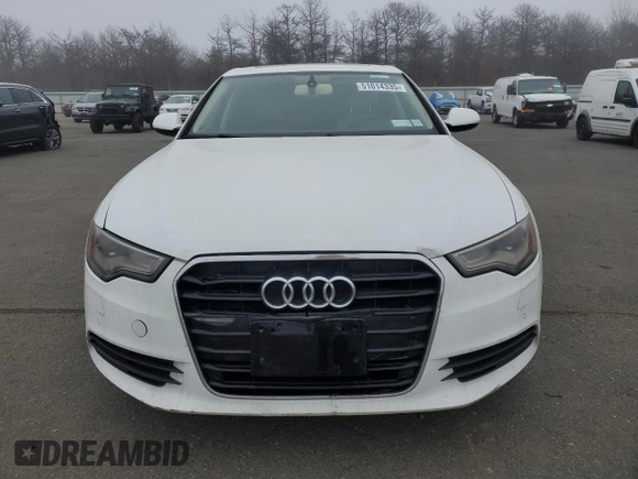 2013 Audi A6 Premium Plus with VIN WAUDFAFC8DN076742, listed as a Copart auction lot 51014335 with 92,694 mi miles and Salvage title. Bid and sale history available at DreamBid. Image 5.