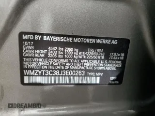 2018 MINI Countryman Cooper S with VIN WMZYT3C38J3E00263, listed as a Copart auction lot 41866005 with 0 mi miles and Salvage Title. Bid and sale history available at carsss.com. Image 13.