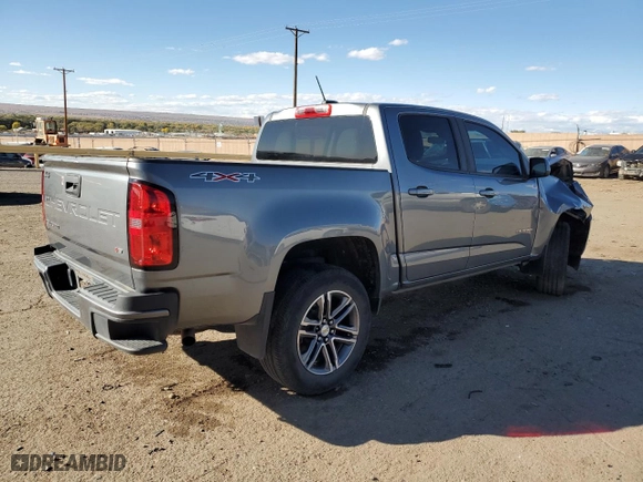 2021 Chevrolet Colorado 4WD Work Truck with VIN 1GCGTBENXM1216895, listed as a Copart auction lot 78281224 with 90,512 mi miles and Salvage Title. Bid and sale history available at carsss.com. Image 3.
