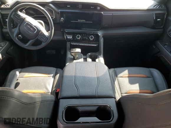2023 GMC Sierra 1500 AT4 with VIN 1GTUUEE89PZ218574, listed as a Copart auction lot 55883305 with 34,239 mi miles and Salvage title. Bid and sale history available at DreamBid. Image 8.