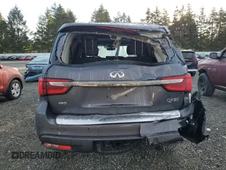 2024 Infiniti QX80 LUXE with VIN JN8AZ2AE8R9330286, listed as a Copart auction lot 73105994 with 830 mi miles and Salvage Title. Bid and sale history available at carsss.com. Image 6.