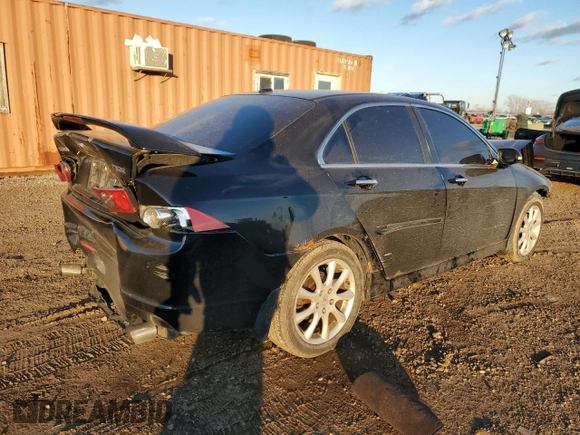 2008 Acura TSX with VIN JH4CL96858C003815, listed as a Copart auction lot 87290554 with 197,757 mi miles and Salvage Title. Bid and sale history available at carsss.com. Image 3.