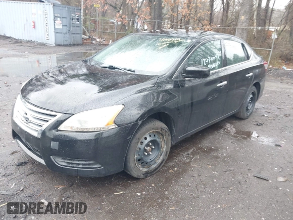 2015 Nissan Sentra SV with VIN 3N1AB7AP8FY378989, listed as a IAAI auction lot 41981269 with 141,083 mi miles. Bid and sale history available at carsss.com. Image 2.