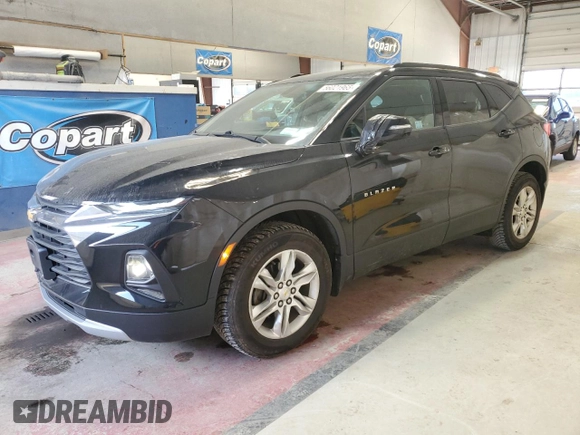 2020 Chevrolet Blazer LT z VIN 3GNKBHRS5LS601026, wystawiony jako Copart lot #56021965 z przebiegiem 40 994 mil mil oraz Szkoda całkowita • Salvage title. Historia ofert i sprzedaży dostępna na DreamBid. Obrazek 1.