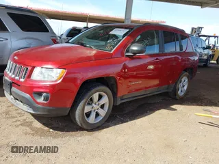 2011 Jeep Compass Latitude with VIN 1J4NT1FB0BD151647, listed as a IAAI auction lot 41950743 with 128,238 mi miles. Bid and sale history available at carsss.com. Image 2.