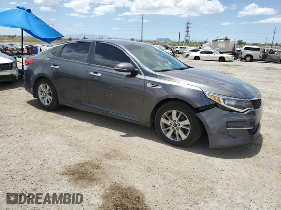 2017 Kia Optima LX with VIN KNAGT4L36H5179062, listed as a Copart auction lot 62503565 with 151,231 mi miles and Salvage title. Bid and sale history available at DreamBid. Image 4.
